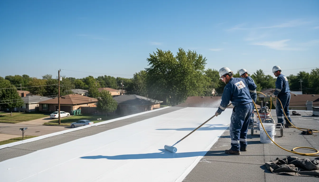 Commercial roof coating in Albany, TX near me